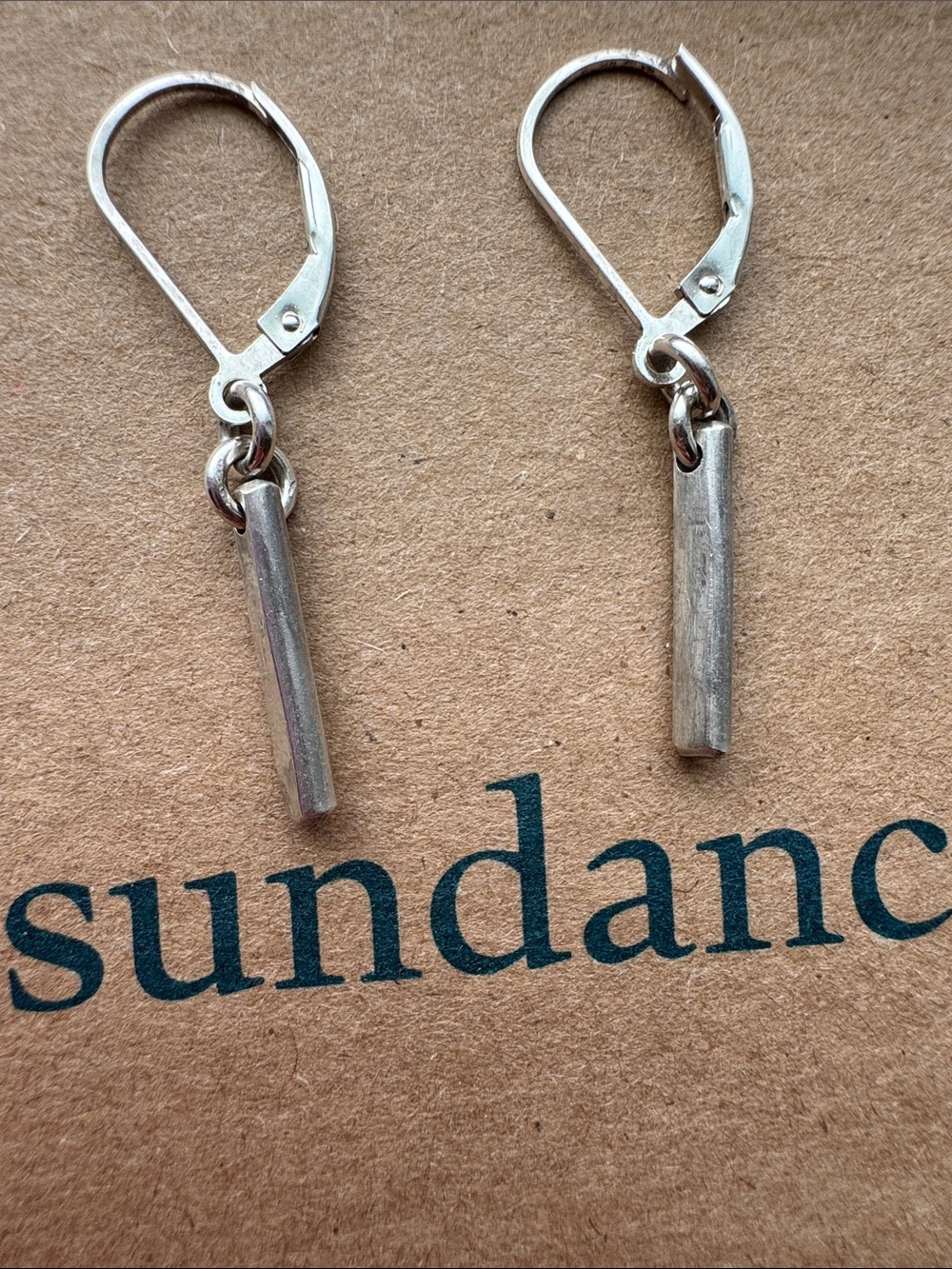 Sundance Sterling Silver Bar Drop Earrings - Silver